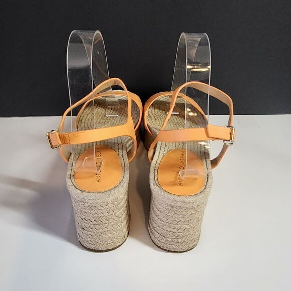 Antonio Melani Peach Colored Wedge Sandals - Picture 7 of 9